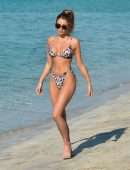 Georgia Harrison in Bikini on the Beach in Dubai