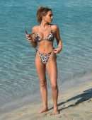 Georgia Harrison in Bikini on the Beach in Dubai