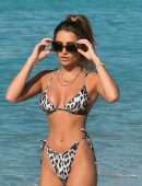Georgia Harrison in Bikini on the Beach in Dubai