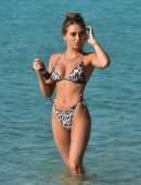 Georgia Harrison in Bikini on the Beach in Dubai