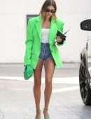 Hailey Bieber Heading to a Business Meeting in Beverly Hills