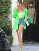 Hailey Bieber Heading to a Business Meeting in Beverly Hills
