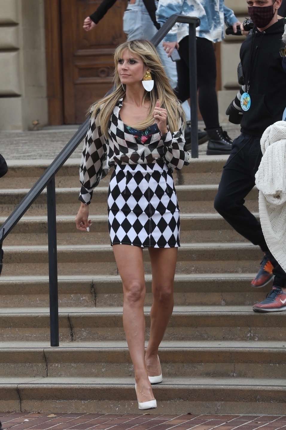 Heidi Klum at America's Got Talent Taping in Pasadena