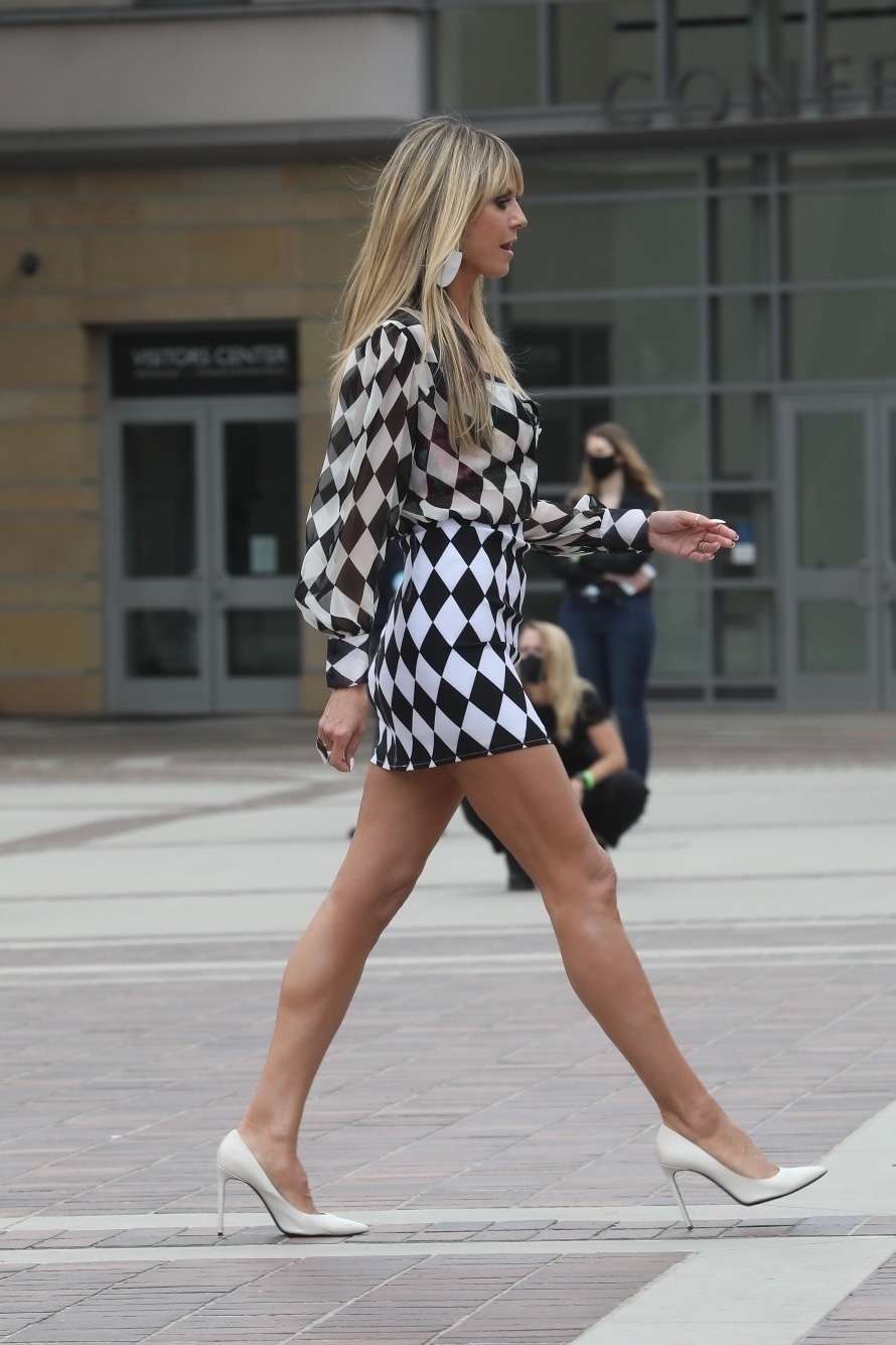 Heidi Klum at America's Got Talent Taping in Pasadena