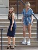 Heidi Klum Filming a KIA Commercial for America's Got Talent in Pasadena