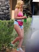 Heidi Montag Leggy in Bikini at “The Hills: New Beginnings” Set in La Quinta