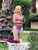 Heidi Montag Leggy in Bikini at “The Hills: New Beginnings” Set in La Quinta