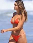 Jennifer Lahmers Booty in Bikini on the Beach in Los Angeles