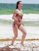Julianne Hough Booty in Bikini on the Beach in Tulum