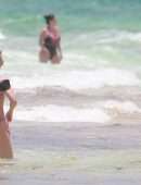 Julianne Hough Booty in Bikini on the Beach in Tulum
