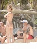 Julianne Hough Booty in Bikini on the Beach in Tulum