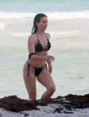 Julianne Hough Booty in Bikini at a Beach in Tulum
