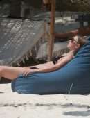 Julianne Hough Booty in Bikini at a Beach in Tulum