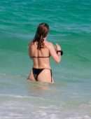 Julianne Hough Booty in Bikini at a Beach in Tulum