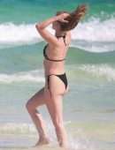 Julianne Hough Booty in Bikini at a Beach in Tulum