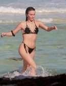 Julianne Hough Booty in Bikini at a Beach in Tulum