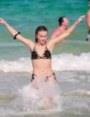 Julianne Hough Booty in Bikini at a Beach in Tulum
