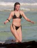 Julianne Hough Booty in Bikini at a Beach in Tulum