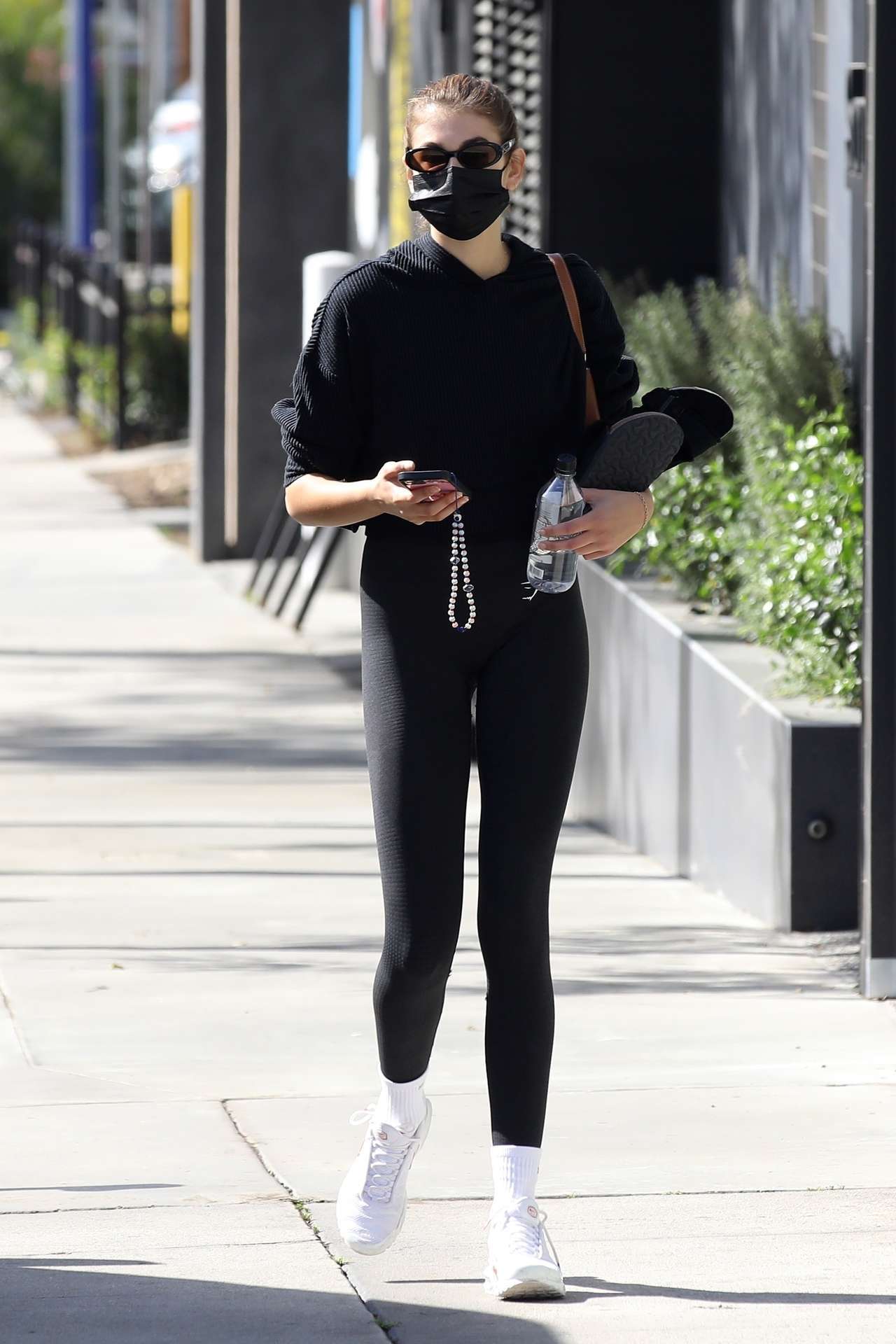 Kaia Gerber Booty, Leaving a Workout in West Hollywood