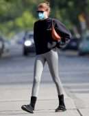 Kaia Gerber Booty, Outside a Private Pilates Class in West Hollywood