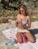 Kara Del Toro Leggy and Cleavage in a Skimpy Bikini