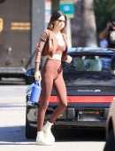 Kendall Jenner Booty in Leggings and Sports Bra