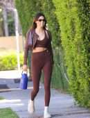 Kendall Jenner Booty in Leggings and Sports Bra