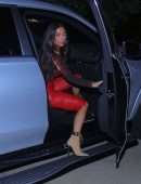 Kim Kardashian Braless in a Black Top Out in West Hollywood