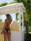 Kimberley Garner in a Tiny Black Bikini