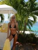 Kimberley Garner in a Tiny Black Bikini