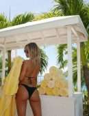 Kimberley Garner in a Tiny Black Bikini
