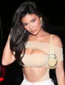 Kylie Jenner Cleavage, Heading to Dinner in Beverly Hills