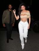 Kylie Jenner Cleavage, Heading to Dinner in Beverly Hills