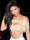 Kylie Jenner Cleavage, Heading to Dinner in Beverly Hills