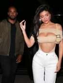 Kylie Jenner Cleavage, Heading to Dinner in Beverly Hills