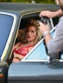 Lottie Moss in a See-Through Lingerie Photoshoot