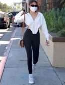 Madison Beer Booty in Tight Leggings at Erewhon in Los Angeles