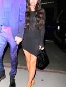 Megan Fox in a Short Sheer Black Dress at the Nice Guy in West Hollywood