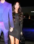 Megan Fox in a Short Sheer Black Dress at the Nice Guy in West Hollywood