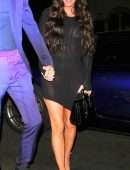 Megan Fox in a Short Sheer Black Dress at the Nice Guy in West Hollywood