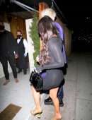 Megan Fox in a Short Sheer Black Dress at the Nice Guy in West Hollywood