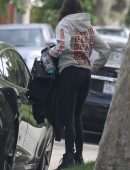 Nina Dobrev Booty in Leggings Out in Los Angeles