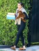 Olivia Culpo Booty in Black Leggings Out in Los Angeles
