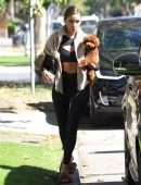 Olivia Culpo Booty in Black Leggings Out in Los Angeles