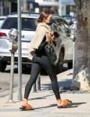 Olivia Culpo Booty in Black Leggings Out in Los Angeles