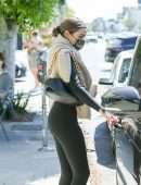 Olivia Culpo Booty in Black Leggings Out in Los Angeles