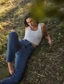 Phoebe Tonkin in Reformation Fibretrace Campaign 2021