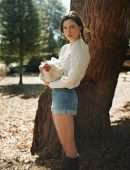 Phoebe Tonkin in Reformation Fibretrace Campaign 2021