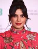 Priyanka Chopra and Nick Jonas at EE British Academy Film Awards in London