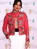 Priyanka Chopra and Nick Jonas at EE British Academy Film Awards in London